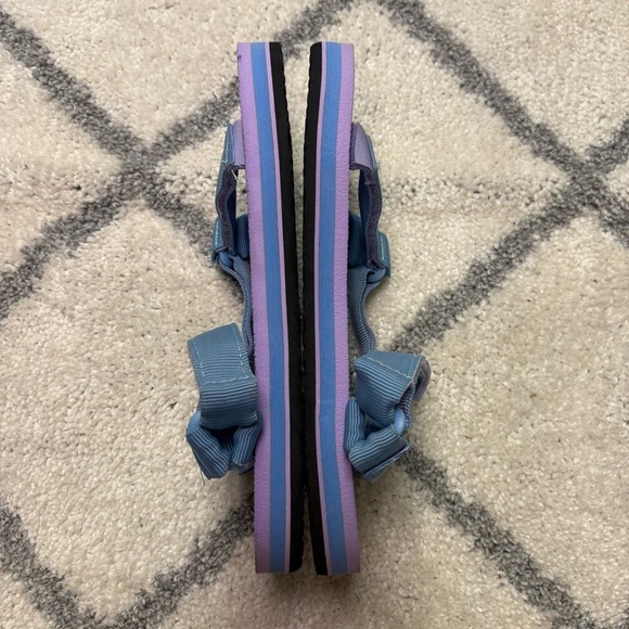NWT Teva Original Universal Junior Sandals Purple Blue Youth Size 6 Eva Sole - Picture 7 of 9